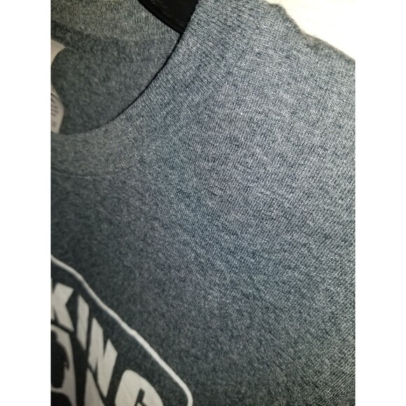 Gildan Men T-Shirt XL Gray The Walking Dad Short Sleeve Crew Neck - Picture 2 of 2